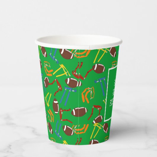 Vlag Football Banket Einde van het Seizoen Party Papieren Bekers (Rechts)