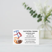 Vlag Football Coach Trainer Custom Visitekaartje (Staand voorkant)