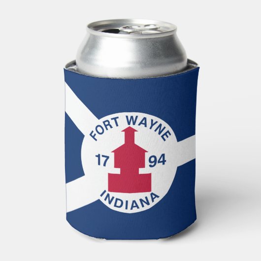Vlag Fort Wayne, Indiana Kan Koeler (Blikje Voorkant)