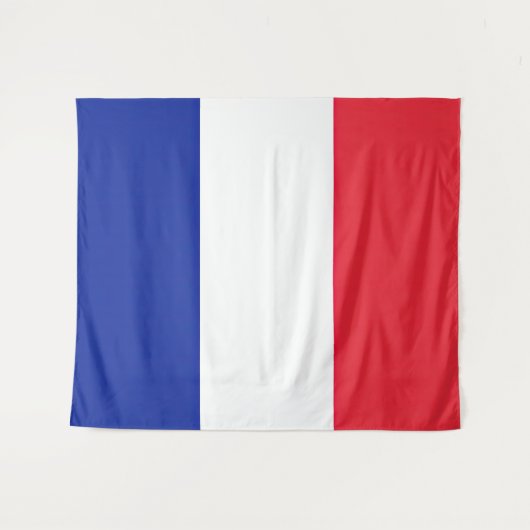 Vlag France Tricolore Wandkleed (Voorkant (horizontaal))