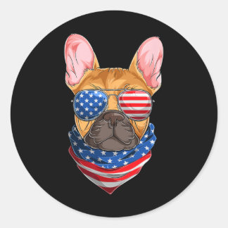 Vlag Franse Bulldog S Ronde Sticker