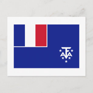 Vlag Franse Zuid- en Zuidpoolgebieden Briefkaart