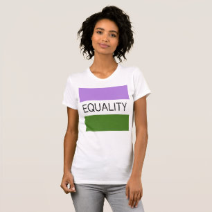 Vlag GELIJKHEID Genderqueer T-shirt