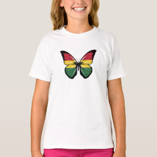 Vlag Ghana Butterfly T-shirt