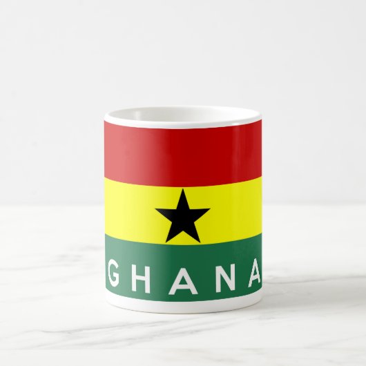 vlag ghana naam koffiemok (Center)