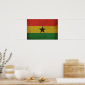  vlag Ghana Poster (Keuken)