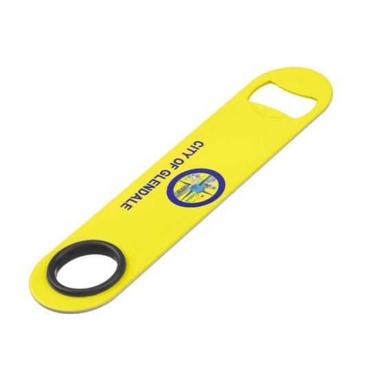 vlag Glendale (Californië) Speed Flessenopener (Voorkant Gekanteld)