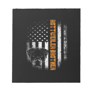 vlag grappig Dog Rottweiler Brother Best Notitieblok