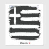 vlag Griekenland Sticker (Vel)