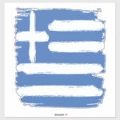  vlag Griekenland Sticker (Vel)