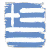  vlag Griekenland Sticker (Voorkant)