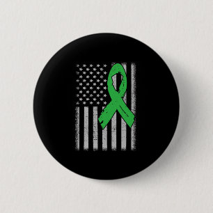 Vlag Groen Familie Lint Nierziekte Bewustzijn Ronde Button 5,7 Cm