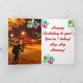 VLAG HAPPY BIRTHDAY VAN DE VS! KAART (Binnen)