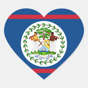 vlag hart sticker