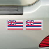 Vlag Hawaii Bumpersticker (Op auto)