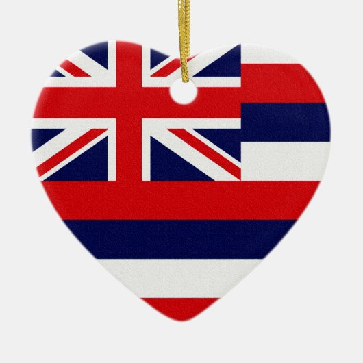 Vlag Hawaii Keramisch Ornament (Voorkant)