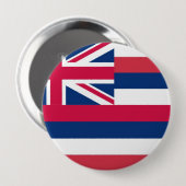 Vlag Hawaii Ronde Button 4,0 Cm (Voorkant /achterkant)