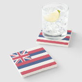 Vlag Hawaii Stenen Onderzetter (Zijkant)