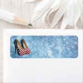 VLAG HOGE HAK SCHOENEN ADRES LABEL (Insitu)