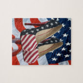 VLAG HOGE HAK SCHOENEN LEGPUZZEL (Horizontaal)