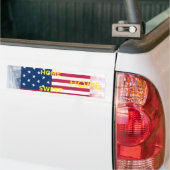Vlag "Home Sweet Home" Kunstdruk Bumpersticker (Op Truck)