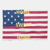 Vlag "Home Sweet Home" Kunstdruk Theedoek (Horizontaal)
