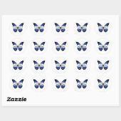 Vlag Honduras Butterfly Ronde Sticker (Vel)