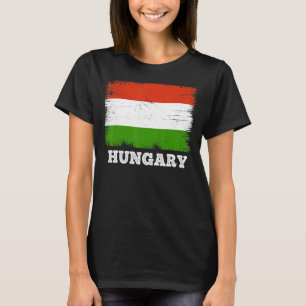 vlag Hongarije landretro vlag Hongaars T-shirt
