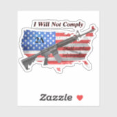 Vlag I niet zal voldoen aan Sticker (Vel)