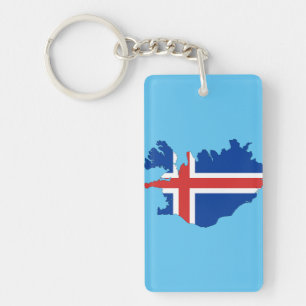 vlag IJsland Sleutelhanger