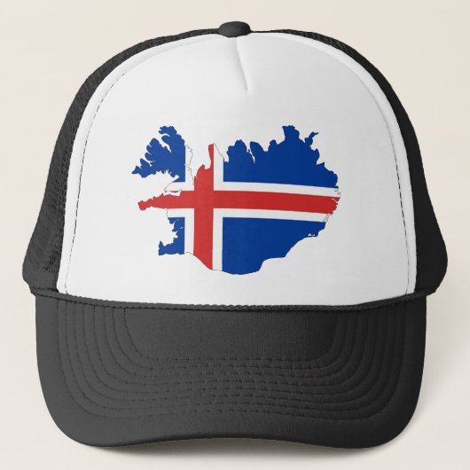 vlag IJsland Trucker Pet (Voorkant)