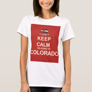 VLAG IK KAN NIET KALM HOUDEN DAT IK NAAR COLORADO  T-SHIRT