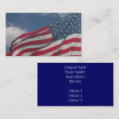 Vlag in de wolken visitekaartje (Voorkant / Achterkant)