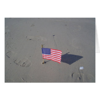Vlag in de zand