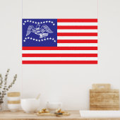 Vlag in Fremont Poster (Keuken)