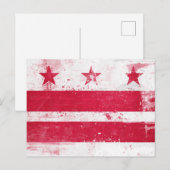Vlag in het district Columbia Briefkaart (Voorkant / Achterkant)