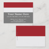 vlag Indonesië Visitekaartje (Voorkant / Achterkant)