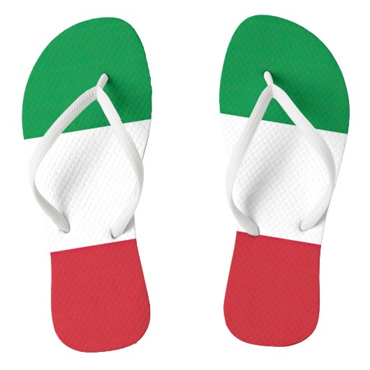 Vlag Italië Driekleurig Teenslippers (Voetbed)