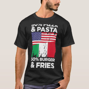 Vlag Italië Italiaans 50 Pizza & Pasta 50 Burger & T-shirt