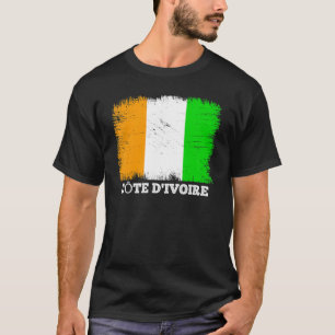 vlag Ivoorkust - landretro - vlag Ivor T-shirt