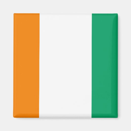 Vlag Ivoorkust Magneet (Voorkant)