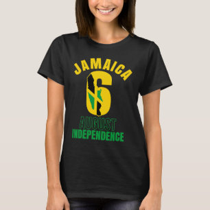 vlag Jamaica Vlag 6 augustus Onafhankelijkheidsda T-shirt
