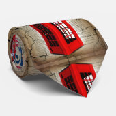 vlag jubileum kroonrode telefooncel stropdas (Opgerold)