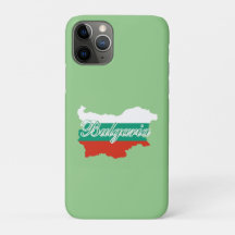 Vlag kaart Bulgarije