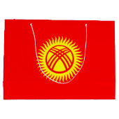 Vlag Kirgizië Groot Cadeauzakje (Achterkant)