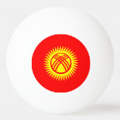 Vlag Kirgizië Pingpongballen (Achterkant)