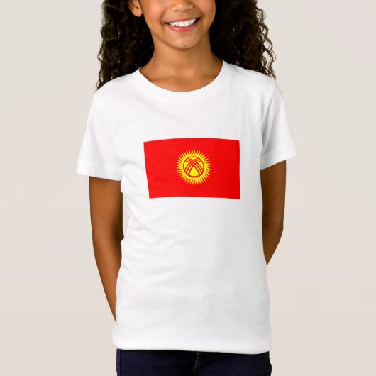 Vlag Kirgizië T-shirt (Voorkant)