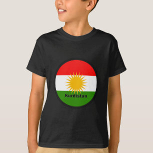 Vlag Koerdistan Roundel T-shirt