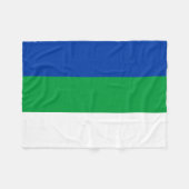 Vlag Komi Fleece Deken (Voorkant (Horizontaal))