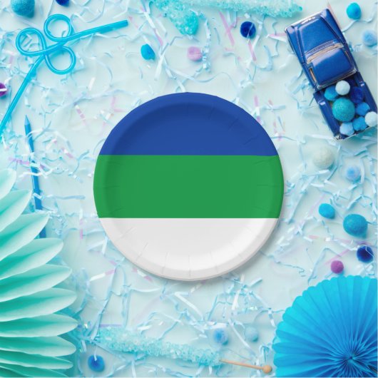 Vlag Komi Papieren Bordje (Feest)